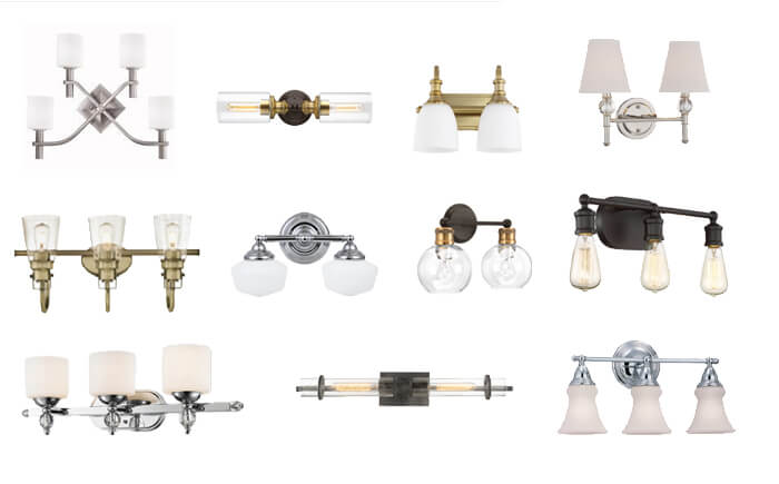 Designer vanity lights under 100