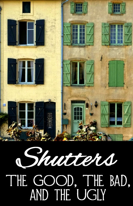 What to do and not to do with shutters on your home