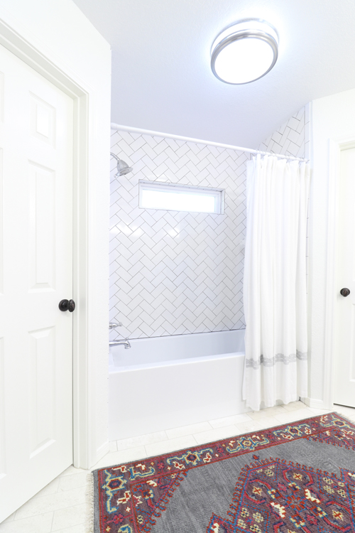 bathtub shower subway tile