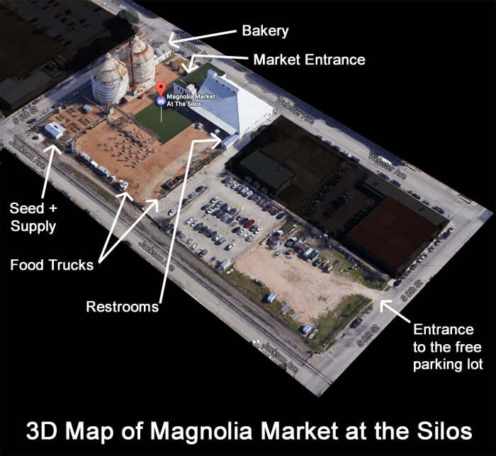 Magnolia Market Map - Waco, Texas