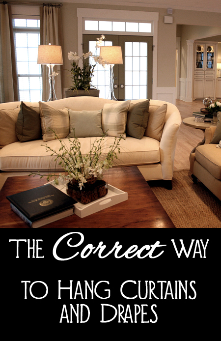 The Correct Way to Hang Curtains & Drapes
