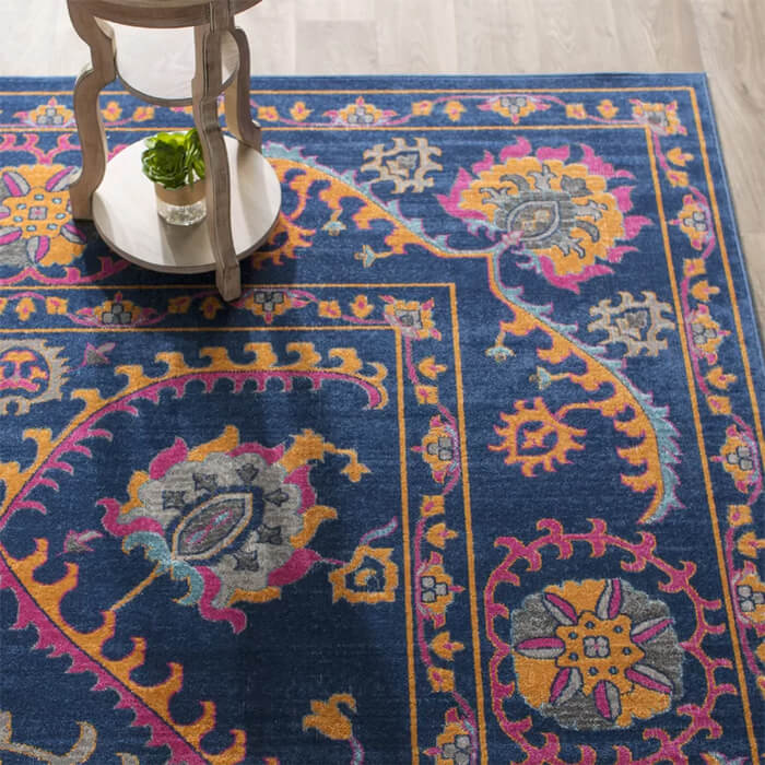 Ashburn Dark Blue Area Rug By Mistana Ashburn Blue Area Rug